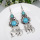 Laisse le gland boucles d’oreilles femme Turquoise bijoux en gros